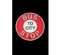 Bus Stop Notebook: A 6" x 9" booklet for journaling or note-taking featuring the iconic Barbados Bus Stop sign perfect for Caribbean locals or travel-lovers