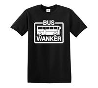 Bus Wanker T Shirt Mens Funny Joke Cool Cute Novelty Gift Present Gift Tee Top(Black,XXL)