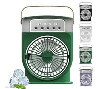 Busaiu Polarlux Ice Fan, Polarlux Portable Air Conditioner,USB Rechargeable Frost Fan, Portable Cooling Fan 3 Wind Speeds,Air Conditioner Fan with Ice Cooling System(Green)
