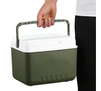Busaiu Portable Cooler, High-Performance Insulation Box, Portable 6/9/15/24L Ice Coolers, Long-term Preservation Personal Ice Box Cooler Box(6L), Green