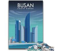 Busan South Korea Puzzles for Adults Teens 2000pc Puzzle, Educational Games DIY Toys with Matching Poster And Trivia Sheet for Age 14+ 2000pcs(70x100cm)