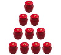Busbar Insulator Connector, 10 Pcs High-Strength Polyester Standoff Insulators, Busbar Insulator Supporter for Power Distribution Cabinet (SM-45)