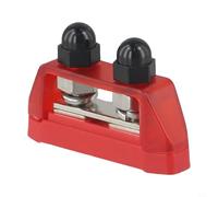 Busbar Terminal Battery Power 12 48V DC 200A with Brass Contact Plate and Nylon Base Featuring Protective Cover for Secure Electrical Connections (Is black)