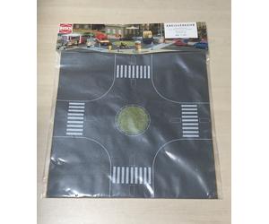 Busch 1101 OO / HO ROAD ROUNDABOUT / ASPHALT ROAD WITH STATIC GRASS CENTRE