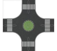 BUSCH 1102 Scale N Road Intersection With Traffic Island