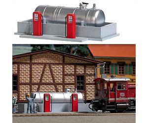 Busch 1158 - 1/87 / H0 Gas Station for Railway Depot - New
