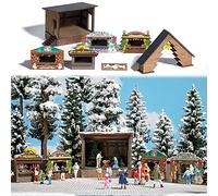 Busch 1183 Christmas Market Set HO Structure Scale Model Structure