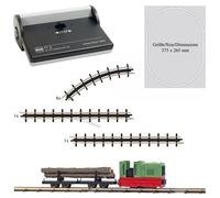 Busch 12012 - H0 Field Railway Start Set With " Timber Transport " & Rails