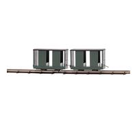 Busch 12266 Two Train Company Car H0f Freight Wagon, New 2025