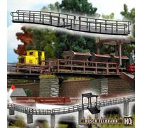 Busch 12386 Feldbahnen Curved Bridges 115mm Radius 45 Degree (2)