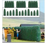 BNIB OO / HO BUSCH 1270 15 LLEYLANDII CONIFER TREES - GARDEN ETC