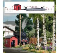 Busch 1396 - 1/87 / H0 Barrier Post With Railway Barrier - New