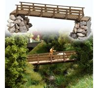 Busch 1497 HO/OO Gauge Wooden Bridge Kit