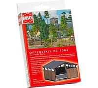Busch 1584 Open Stable HO Structure Scale Model