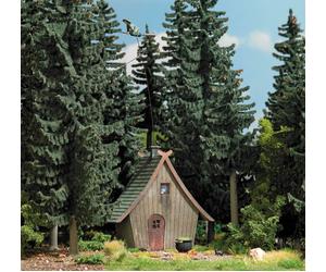 Busch 1679 HO Witch´s Cottage With Flying Witch