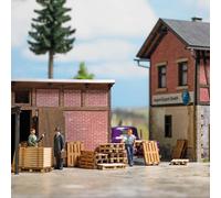 Busch 1810 Pallets 12 Pallets made of genuine wood. Kit.NEW