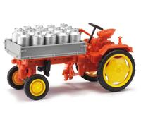 Busch 210005001 Tractor with trailer carrying milk