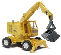 Busch 42870 - 1/87 / H0 Mobile Excavator T174-2 Yellow - New