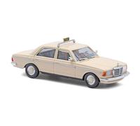 Busch 46876 1/87 H0 MB W123 Taxi With Driver New