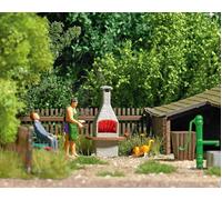 Busch 5403 Barbecue Fireplace with Embers 12-16Volts HO NEW