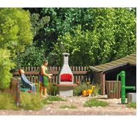 Busch 5403 Chimney stone BBQ with glowing fire HO/OO