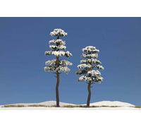 Busch 6155 2 x Snow Covered Trees 130mm/160mm