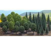 Busch 6591 - TT / N / Z Mixed Forest with 50 Trees "Mega Savings Set" - New