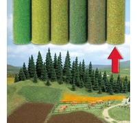 Busch 7226 - Terrain Carpet, Four Color, Mixed 80 X 100 Cm - New