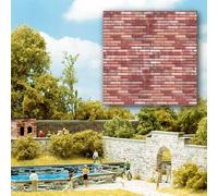 Busch 7425 Decorative Plates Brick 2 Pieces Cardboard 210 x 148mm HO/TT NEW