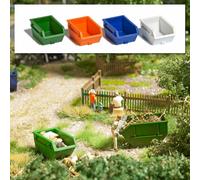 Busch 7752 H0 4 Storage Container 1.5 m³ Finished Model