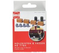 Busch 7784 Barrels & Crates 12/ HO Scenery Scale Model