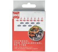 Busch 7788 Man Hole Covers & Pylons HO Scenery Scale Model Scenery