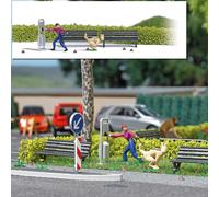 Busch 7851 Action Set: Dog Scene