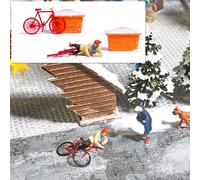 Busch 7856 Slipping On Ice Scene Set OO HO Gauge