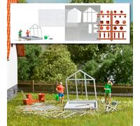 Busch 7916 Action Set: Greenhouse Assembly, Kit, H0, New 2023