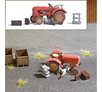 Busch 7937 Gauge H0 Tractor repair with mechanical and accessories Ho 1:87