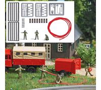Busch - A-set: Feuerwehr Mannschaft H0 (3/21) - BU7960