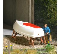 Busch 79816 Action Set: Painting Boat, H0, New 2024