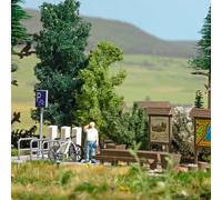 Busch 79824 Action Set: E-Biker Rest, H0, New 2025