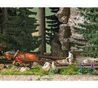 Busch 79882 - 1/87 / H0 - Action Set: Historical Wood Back - New