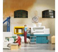 Busch 79903 1/87 H0 Action Set Molding Machine Figures And Accessories New