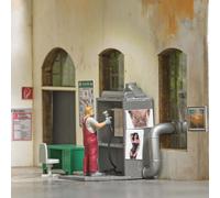 Busch 79905 - 1/87 / H0 Action Set: Painter/Cabin - New