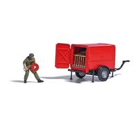 Busch 7961 Trailer with fire hose