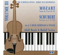 Busch and Serkin Duo Recordings, Vol.3
