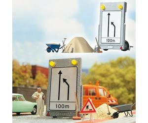 Busch H0 5930 Construction Site Trailer with Micro-Electronics - NEW + OVP
