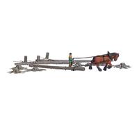 Busch H0 Action Set posteriore in legno