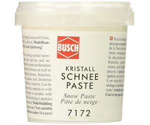 Busch HO Scale Model Railway Scenery Snow Paste 150g, Small, 1:87 Scale, Not a Toy, Ages 14+