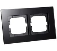 Busch-Jaeger 1722-825 Frame 2gang CARAT, glass black
