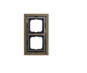 Busch-Jaeger Frame 2-Way 1722-843 ms/Antique Decor Anth Busch-Dynasty Light Switch Cover, Switch Plate Frame 4011395219218