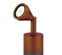 Busch LED table lamp Mini, swivelling, antique, 5,000K